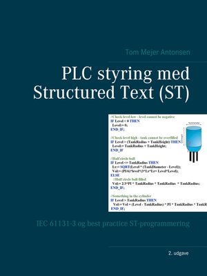 cover image of PLC styring med Structured Text (ST)
